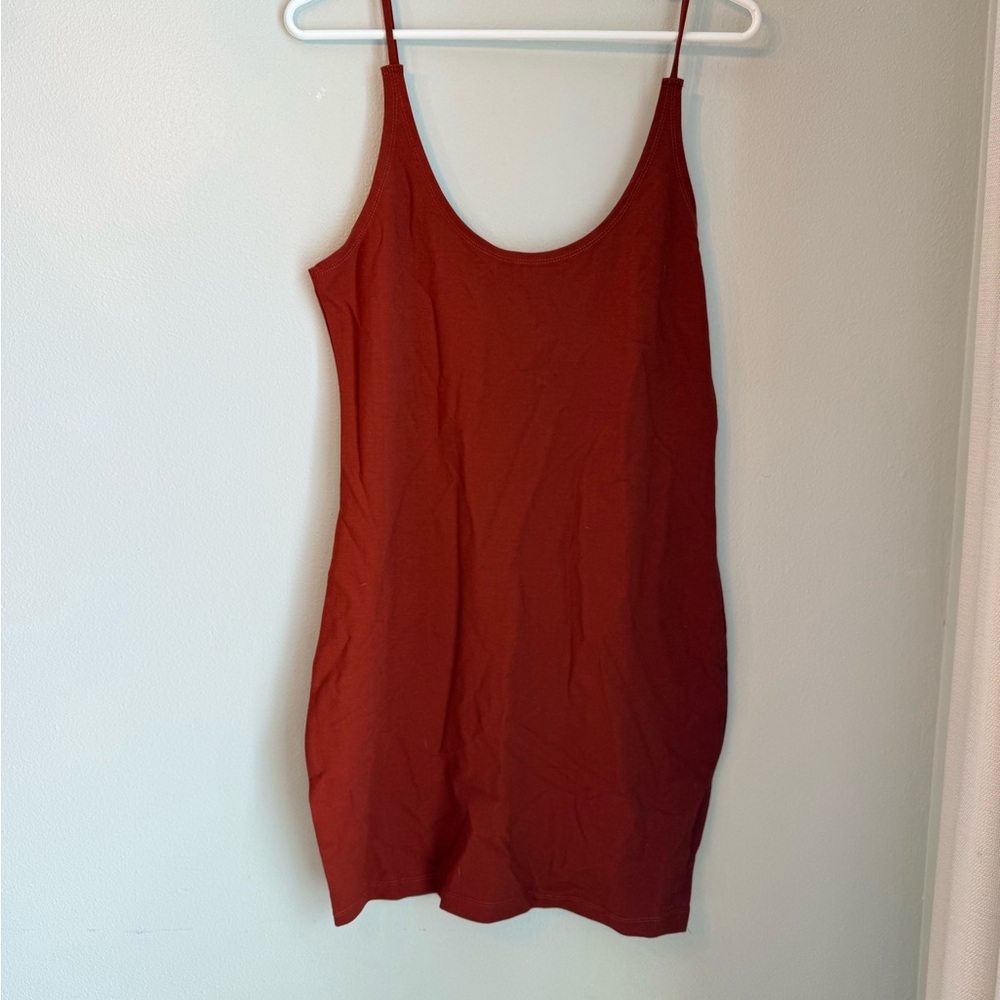 LIVD Rust Colored Fitted Bodycon Dress XL